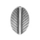 Metal bead leaf 29x19mm Antique silver